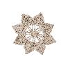 BAJOPLATO EN FORMA ESTRELLA  FIBRA NATURAL MEDIDA 30 CM   CAJA 6 UNID.