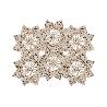 BAJOPLATO EN FORMA ESTRELLA  FIBRA NATURAL MEDIDA 30 CM   CAJA 6 UNID.