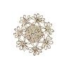 BAJOPLATO FORMA FLOR  FIBRA NATURAL MEDIDA 35 CM   CAJA 6 UNID.