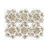 BAJOPLATO FORMA FLOR  FIBRA NATURAL MEDIDA 35 CM   CAJA 6 UNID.