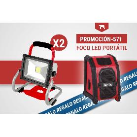 PACK DE FOCO LED PORTÁTIL (2 UDS.) Y ALTAVOZ BLUETOOTH