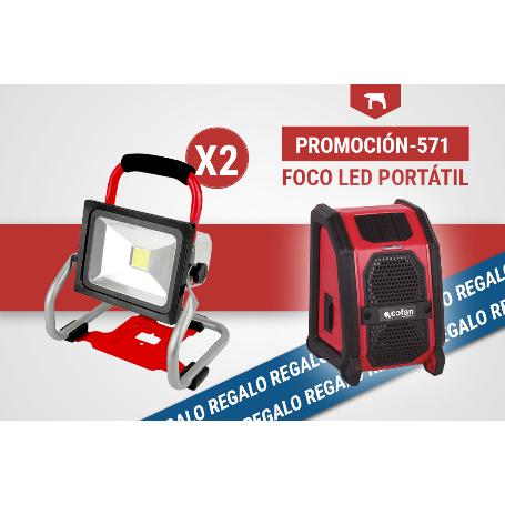 PACK DE FOCO LED PORTÁTIL (2 UDS.) Y ALTAVOZ BLUETOOTH