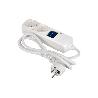BASE BIPOLAR 2 TOMAS Y PROLONGACIÓN 1,5M CON INTERRUPTOR LUMINOS 16A250V