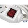 BASE MÚLTIPLE 4T. 1,4M CABLE C/INT. (16A-250V)