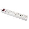 BASE MÚLTIPLE 6T. 1,4M CABLE C/INT. (16A-250V)
