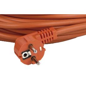 PROLONGADOR BIPOLAR CON T/T LATERAL 16A250V CABLE 25M NARANJA