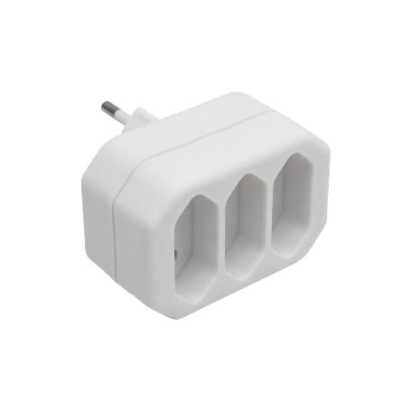 ADAPTADOR 3 VIAS FRONTALES (10A)