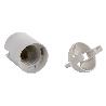 PORTALÁMPARAS PARA OBRA E-27 4A250V RESINA TERMOESTABLE BLANCO