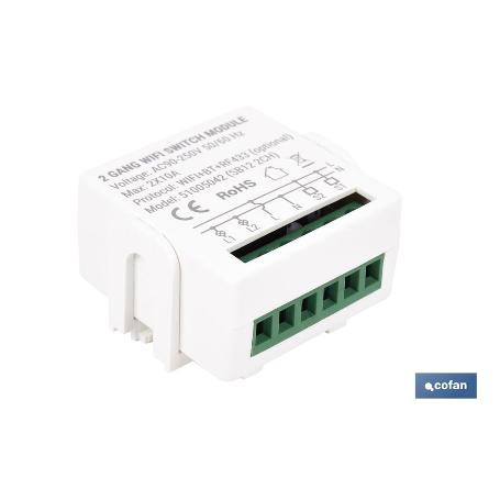 RELE DE 2 INTERRUPTORES WIFI