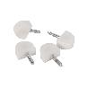 BL 4 UDS SOPORTE DE ESTANTE BLANCO   CAJA 12 UNID.