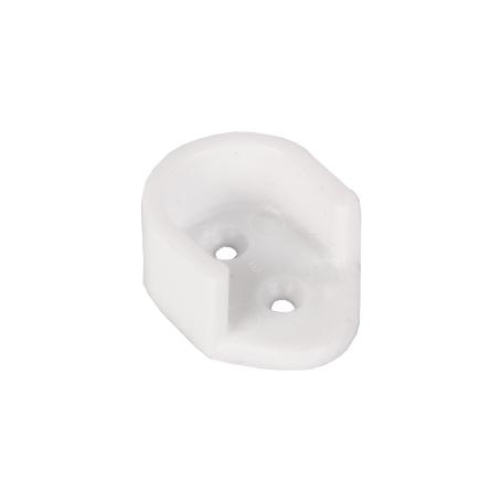 BL 2 UDS SOPORTE BARRA ARMARIO BLANCO   CAJA 10 UNID.