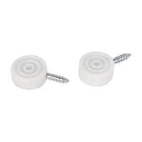 BL 2 UDS SOPORTE VITRINA BLANCO   CAJA 12 UNID.