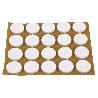 BL 2X20 UDS FIELTRO REDONDO BLANCO 17X3MM   CAJA 10 UNID.