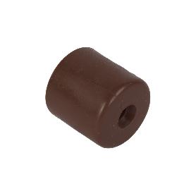 2 TOPE CON TACO Y TORNILLO MARRON   CAJA 12 UNID.