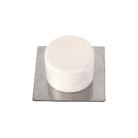 2 UDS. TOPE ADHESIVO BEIGE CON BASE DE ACERO INOX. 40 X 40 VENTA UNITARIA