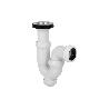 SIFÓN CURVO CON SALIDA Ø32-40 Y VÁLVULA LAVABO BIDÉ 1 1/2 X 70