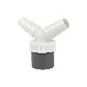 CONEXIÓN PVC Ø40 MM CON DOBLE TOMA AUXILIAR PARA ELECTRODOMÉSTICOS