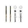 SET 2 PCS TORNILLOS VERTICALES FIJACIÓN INODORO 5 X 75