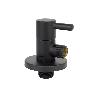 VÁLVULA DE ESCUADRA 1/2 X 3/8 MODELO LUX NEGRA