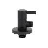 VÁLVULA DE ESCUADRA 1/2 X 3/8 MODELO LUX NEGRA