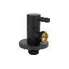 VÁLVULA DE ESCUADRA 1/2 X 1/2 MODELO LUX NEGRA