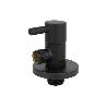 VÁLVULA DE ESCUADRA 1/2 X 1/2 MODELO LUX NEGRA