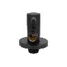 VÁLVULA DE ESCUADRA 1/2 X 1/2 MODELO LUX NEGRA