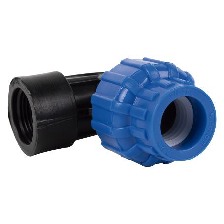 CODO 90° ROSCA HEMBRA PP PN16 20 X 3/4   CAJA 25 UNID.