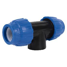 TE 90° ROSCA HEMBRA PP PN16 32 X 3/4 X 32   CAJA 10 UNID.