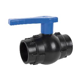 VÁLVULA DE BOLA ROSCA H-H PP PN16 1/2 X 1/2   CAJA 20 UNID.