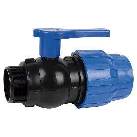 ENLACE VÁLVULA DE BOLA ROSCA MACHO PP PN16 75 X 2 1/2