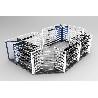 MARCO MOSTRADOR TRIPLE PARA RINCON 90º -525X525X920MM
