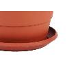MACETA MARRON MODELO GARDENIA 35X28.8+ PLATO28CM   CAJA 6 UNID.