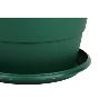 MACETA VERDE MODELO GARDENIA 22X18+PLATO18.5CM VENTA UNITARIA