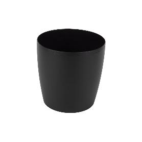 MACETA CAMELIA  DE COLOR NEGRO 14 X 13,8 CM   CAJA 12 UNID.