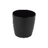 MACETA CAMELIA  DE COLOR NEGRO 14 X 13,8 CM   CAJA 12 UNID.