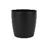 MACETA CAMELIA  DE COLOR NEGRO 14 X 13,8 CM   CAJA 12 UNID.