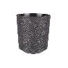 MACETA O MACETERO GAMA TEXTIL COLOR NEGRO PP Ø 195 X 201 MM 4,9 L   CAJA 4 UNID.
