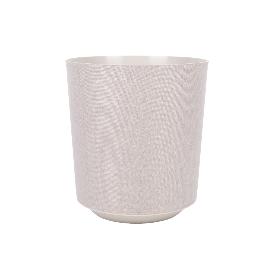 MACETA O MACETERO GAMA TEXTIL COLOR BEIGE PP Ø 254 X 269 MM 10,5 L   CAJA 4 UNID.