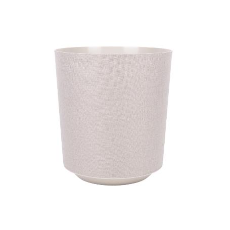 MACETA O MACETERO GAMA TEXTIL COLOR BEIGE PP Ø 254 X 269 MM 10,5 L   CAJA 4 UNID.