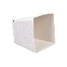 MACETA O MACETERO GAMA TEXTIL CUADRADA COLOR BLANCO PP 180 X 180 X 180 MM 3,7 L   CAJA 4 UNID.