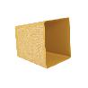 MACETA O MACETERO GAMA TEXTIL CUADRADA COLOR MOSTAZA PP 180 X 180 X 180 MM 3,7 L   CAJA 4 UNID.