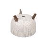 MACETA CON PATAS Y FILTRO DE DRENAJE COLOR BLANCO WPC Ø 399 X 205 MM 21 L VENTA UNITARIA