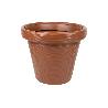 MACETA RAYADA COLOR TERRACOTA PE Ø 460 X 400 MM 37,3 L VENTA UNITARIA
