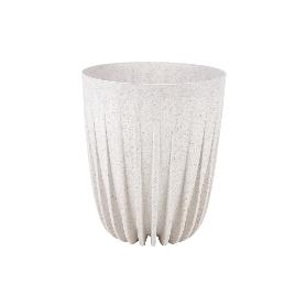 MACETA CON FILTRO DE DRENAJE A RAYAS COLOR BLANCO WPC Ø 390 X 463 MM 39,6 L VENTA UNITARIA