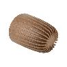 MACETA CON FILTRO DE DRENAJE A RAYAS COLOR MARRÓN WPC Ø 190 X 226 MM 2,4 L VENTA UNITARIA