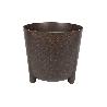 MACETA CON PATAS Y FILTRO DE DRENAJE COLOR CAFÉ WPC Ø 183 X 180 MM 3,3 L VENTA UNITARIA