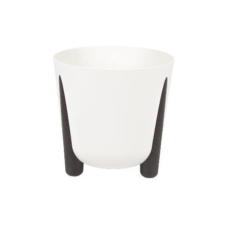 MACETA CON PATAS Y FILTRO DE DRENAJE COLOR CREMA PP Ø 183 X 180 MM 3,3 L VENTA UNITARIA