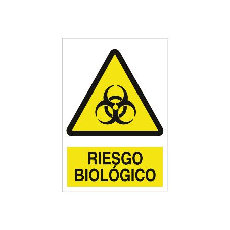 SEÑAL POLIESTIRENO 297X210 MM RIESGO BIOLÓGICO