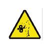 SEÑAL ADHESIVA 105X105MM. PELIGRO ATRAPAMIENTOS